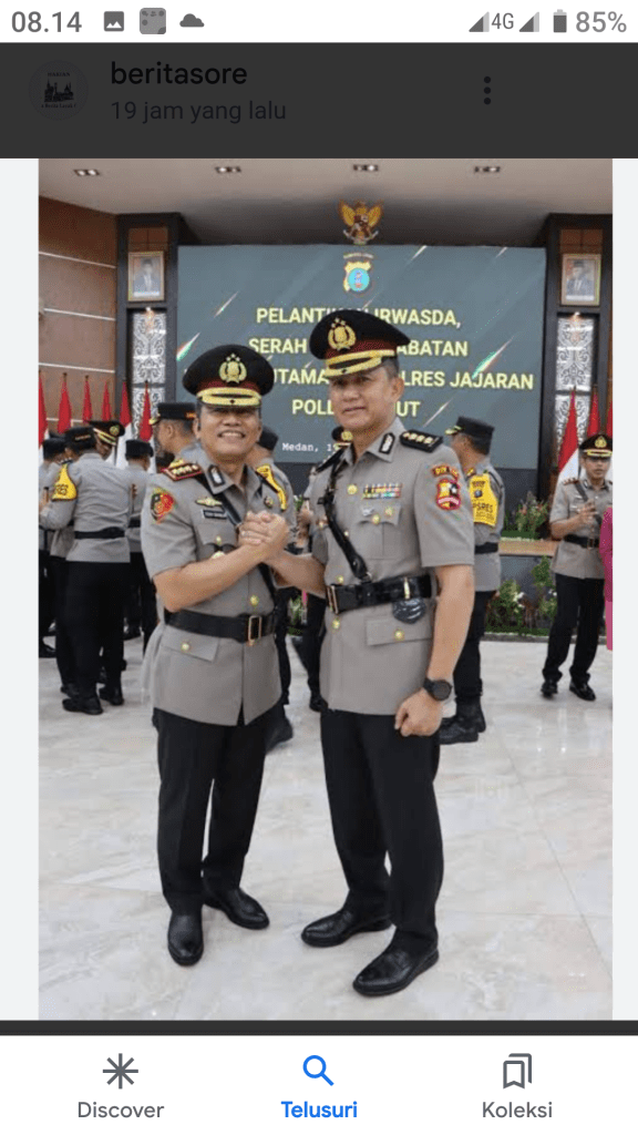 Sertijab Kapolrestabes Medan di Aula Tribrata Poldasu