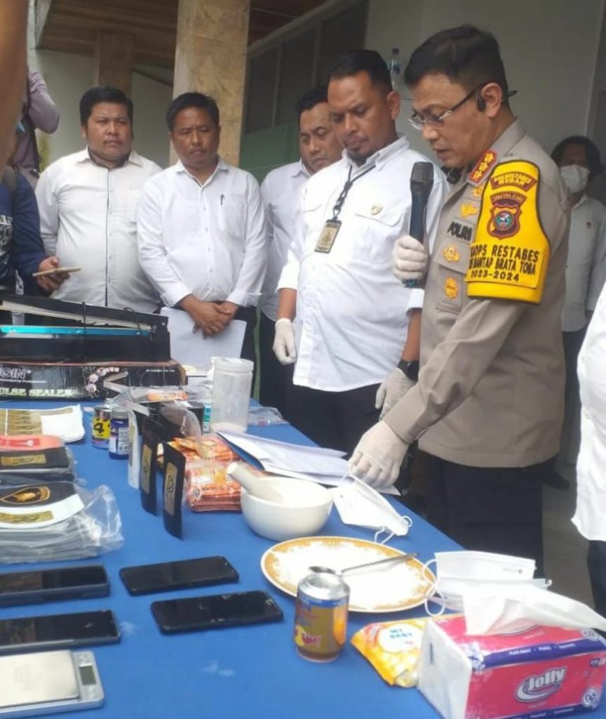 Tempat Produksi NARKOBA Jenis Happy Water di Gerebek Polisi dari Polrestabes Medan