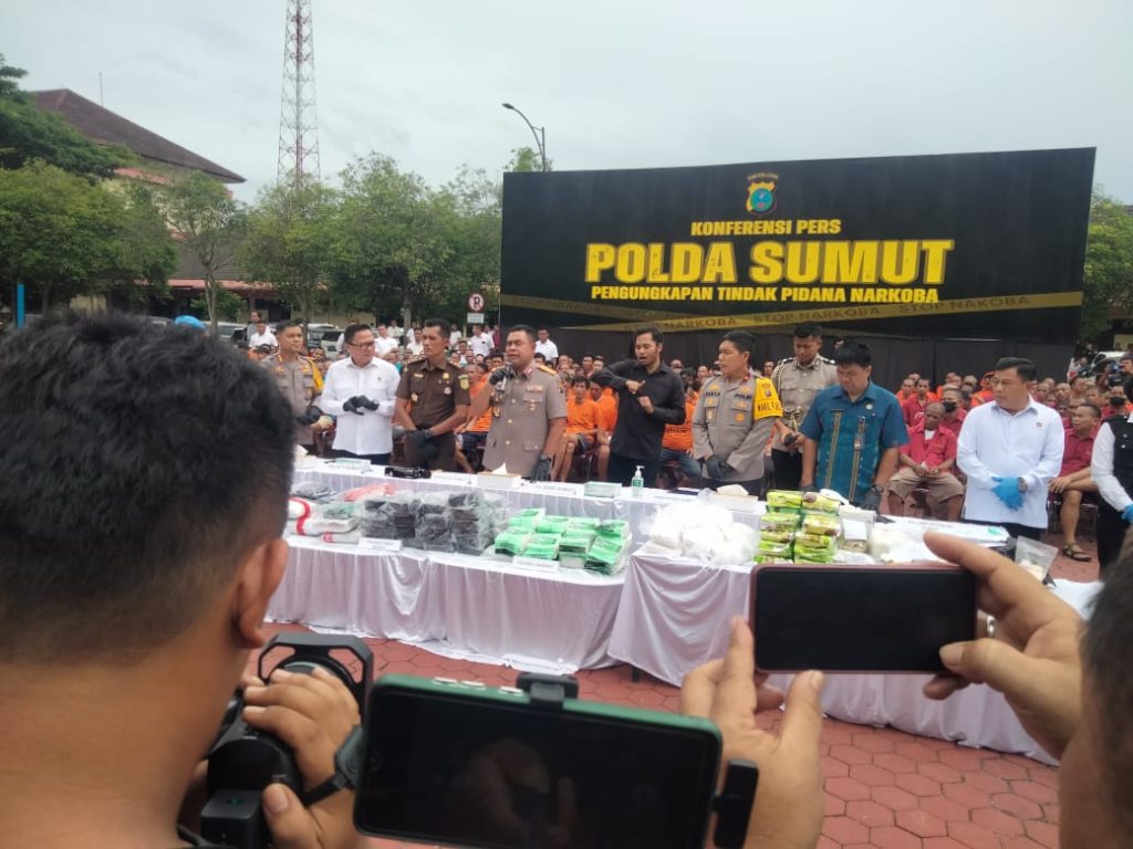 Poldasu Musnahkan Barang Bukti Narkoba