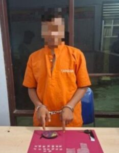 Polsek Kampar Berhasil menangkap pengedar Narkoba jenis Sabu di desa Ranah